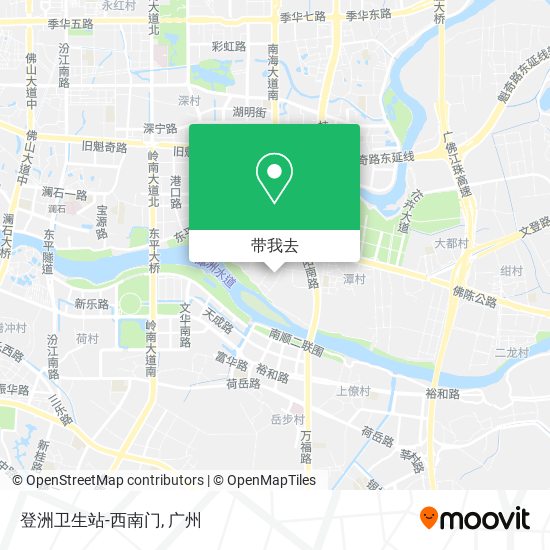 登洲卫生站-西南门地图