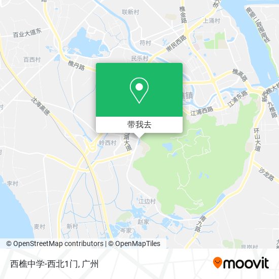西樵中学-西北1门地图