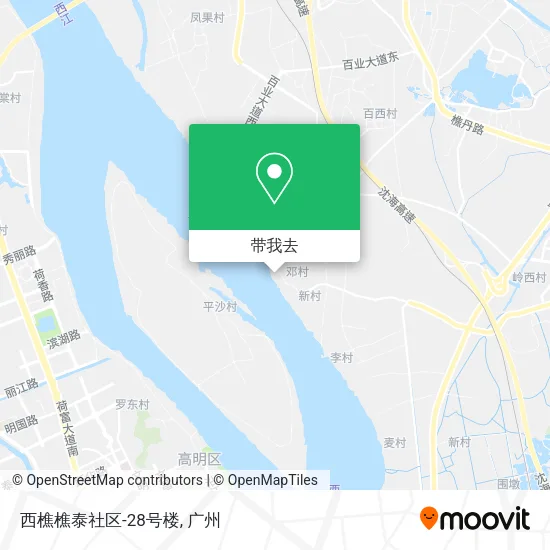 西樵樵泰社区-28号楼地图