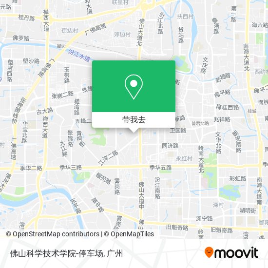 佛山科学技术学院-停车场地图