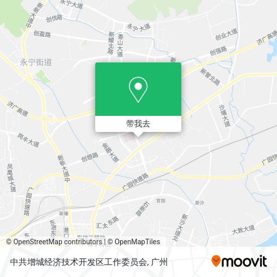 中共增城经济技术开发区工作委员会地图