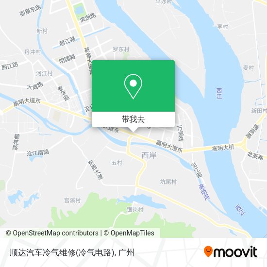 顺达汽车冷气维修(冷气电路)地图