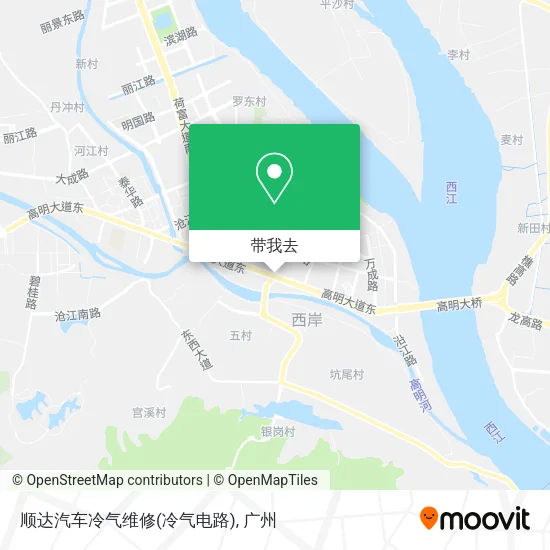 顺达汽车冷气维修(冷气电路)地图