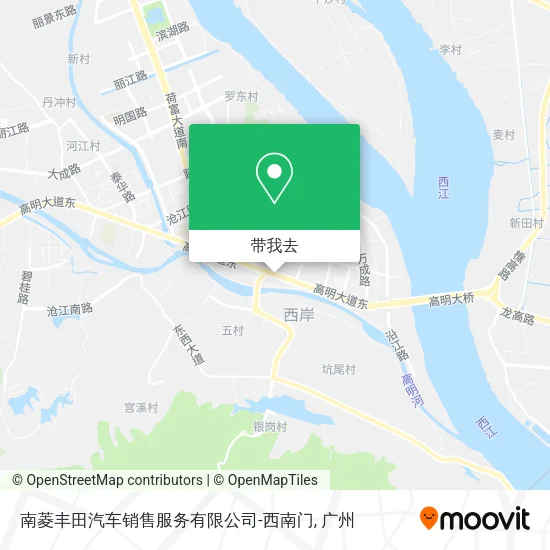 南菱丰田汽车销售服务有限公司-西南门地图