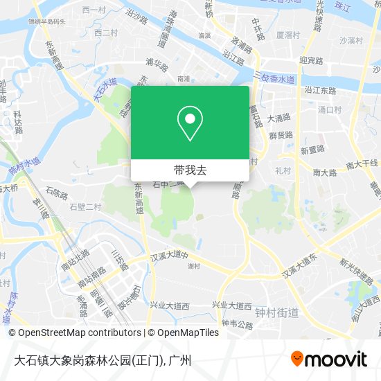 大石镇大象岗森林公园(正门)地图