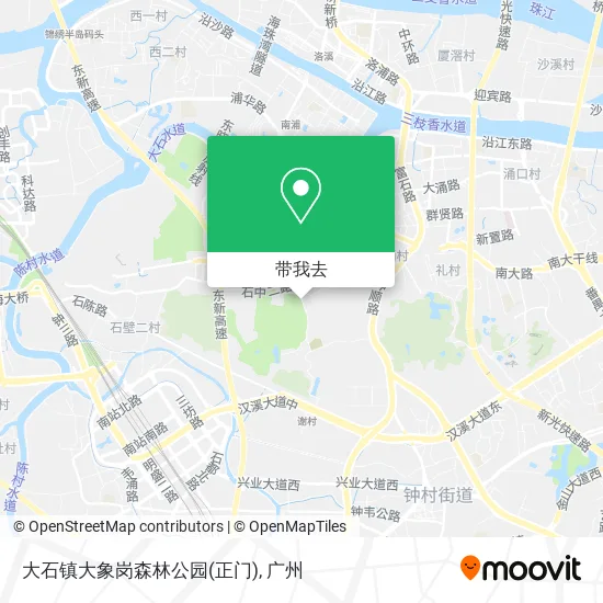 大石镇大象岗森林公园(正门)地图