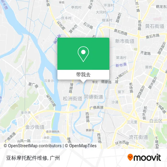 亚标摩托配件维修地图