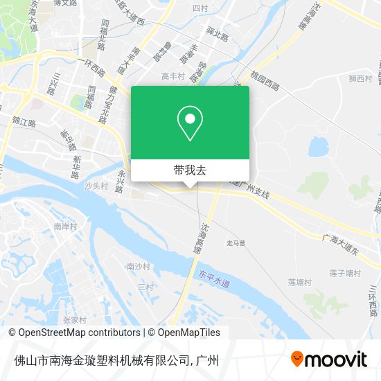 佛山市南海金璇塑料机械有限公司地图