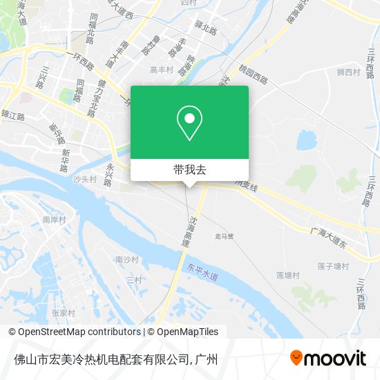 佛山市宏美冷热机电配套有限公司地图