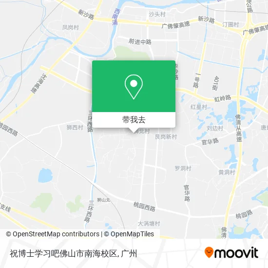 祝博士学习吧佛山市南海校区地图