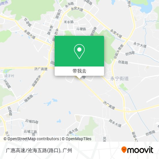 广惠高速/沧海五路(路口)地图