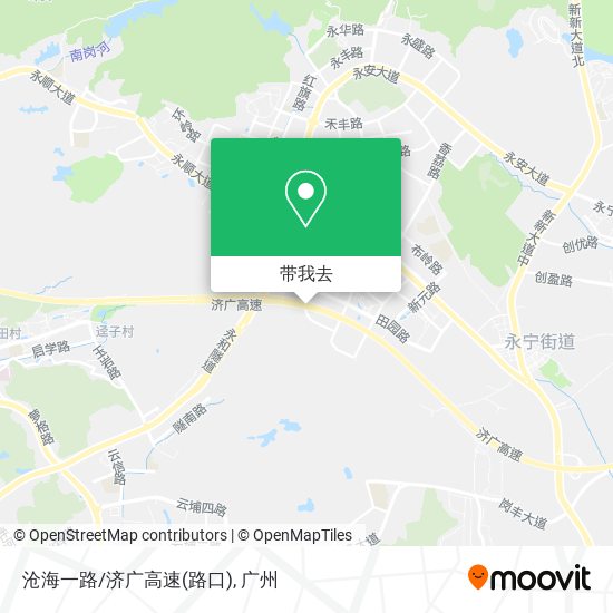 沧海一路/济广高速(路口)地图