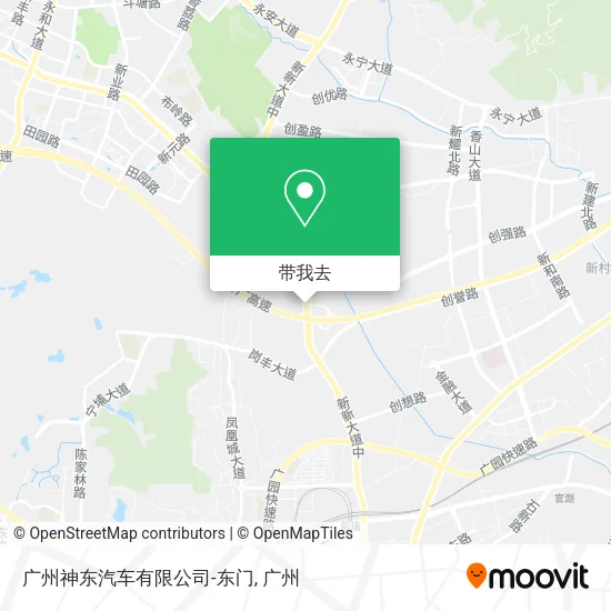 广州神东汽车有限公司-东门地图