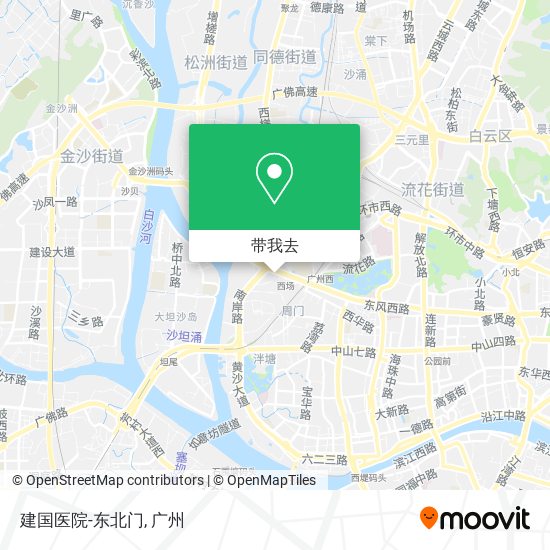 建国医院-东北门地图
