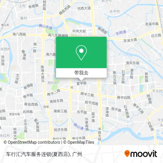车行汇汽车服务连锁(夏西店)地图