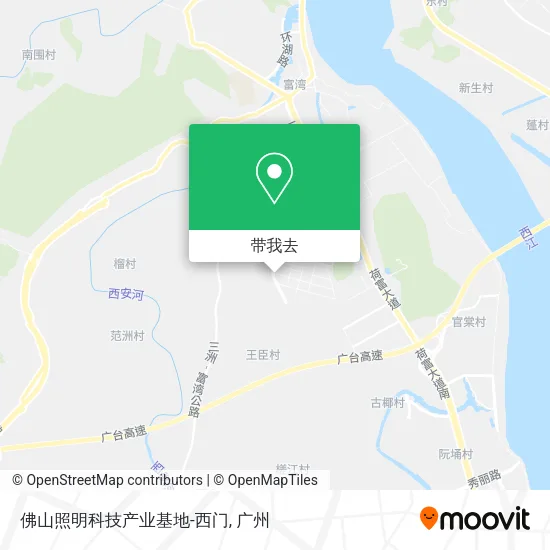 佛山照明科技产业基地-西门地图