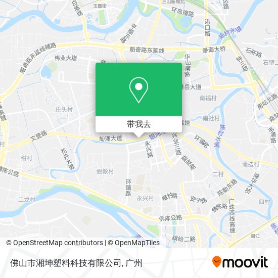 佛山市湘坤塑料科技有限公司地图