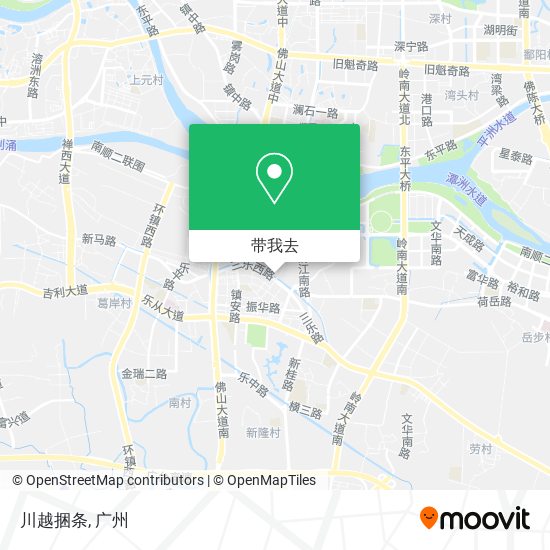 川越捆条地图