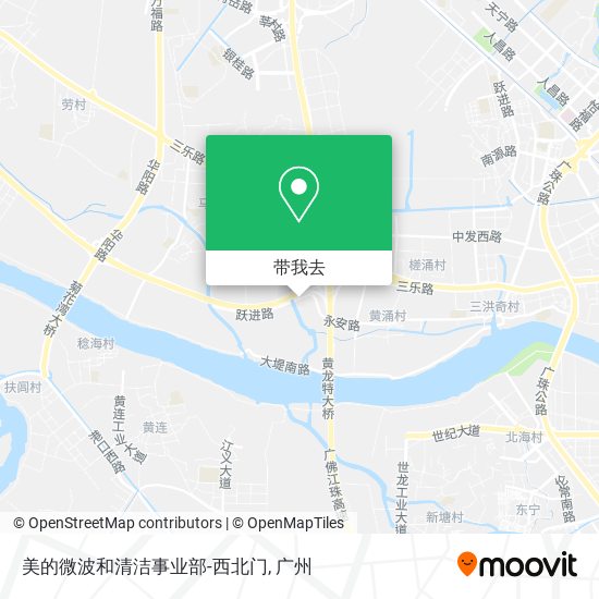 美的微波和清洁事业部-西北门地图