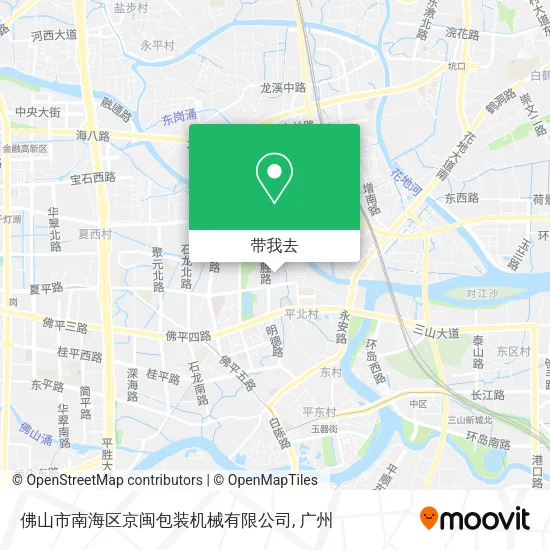 佛山市南海区京闽包装机械有限公司地图