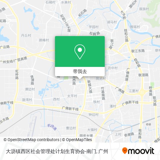 大沥镇西区社会管理处计划生育协会-南门地图