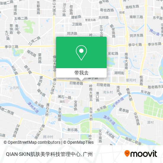 QIAN·SKIN肌肤美学科技管理中心地图