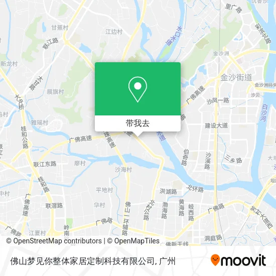 佛山梦见你整体家居定制科技有限公司地图