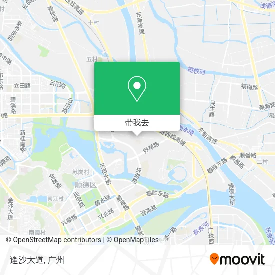 逢沙大道地图
