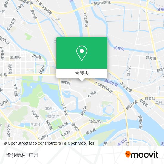 逢沙新村地图