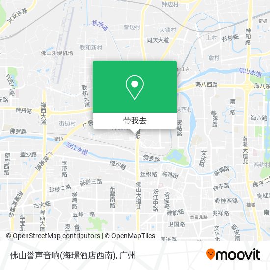 佛山誉声音响(海璟酒店西南)地图