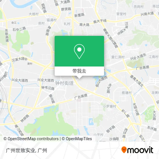 广州世致实业地图