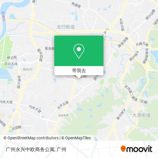 广州永兴中欧商务公寓地图