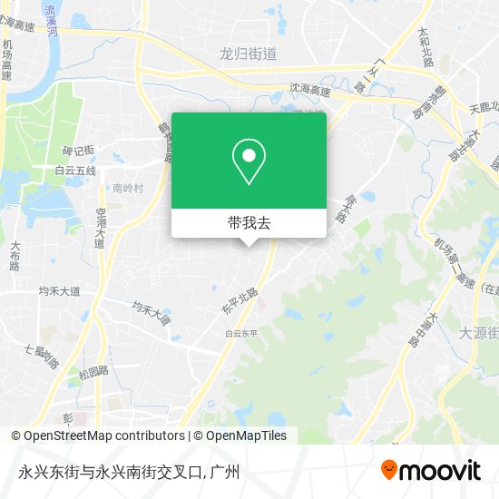 永兴东街与永兴南街交叉口地图