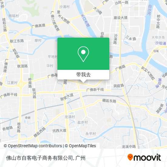 佛山市自客电子商务有限公司地图