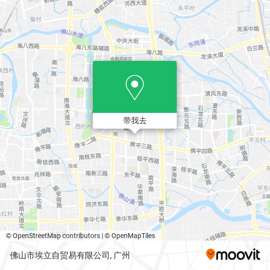 佛山市埃立自贸易有限公司地图