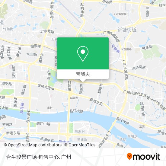 合生骏景广场-销售中心地图