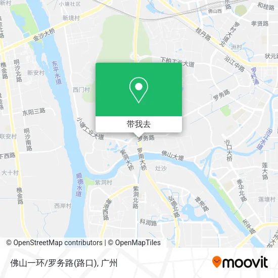 佛山一环/罗务路(路口)地图