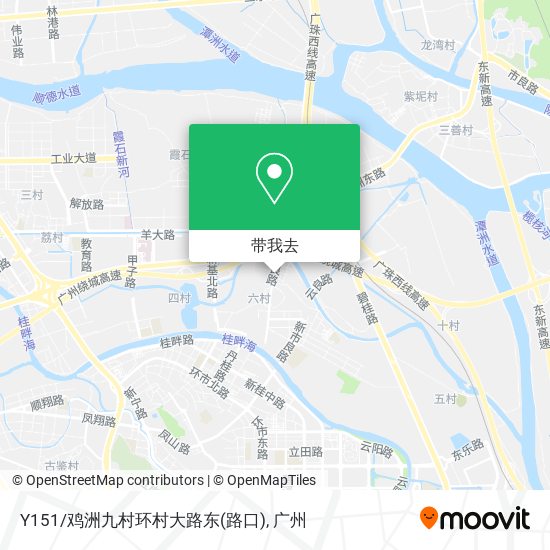 Y151/鸡洲九村环村大路东(路口)地图