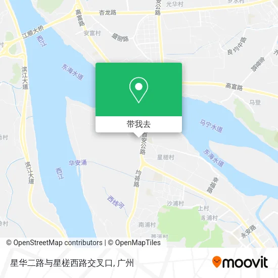 星华二路与星槎西路交叉口地图