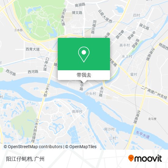 阳江仔蚝档地图