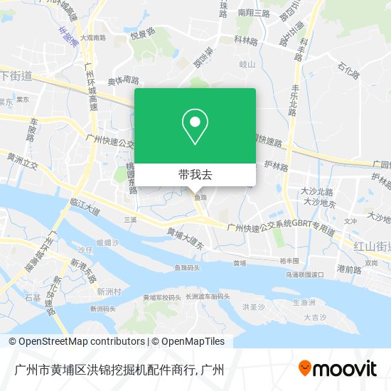 广州市黄埔区洪锦挖掘机配件商行地图