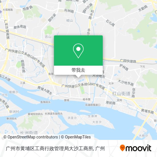 广州市黄埔区工商行政管理局大沙工商所地图