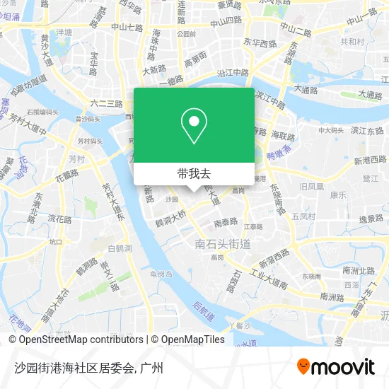 沙园街港海社区居委会地图