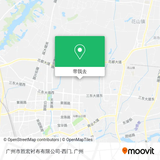 广州市胜宏衬布有限公司-西门地图