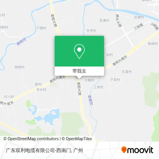 广东双利电缆有限公司-西南门地图