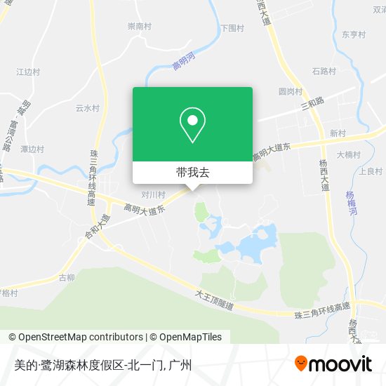 美的·鹭湖森林度假区-北一门地图