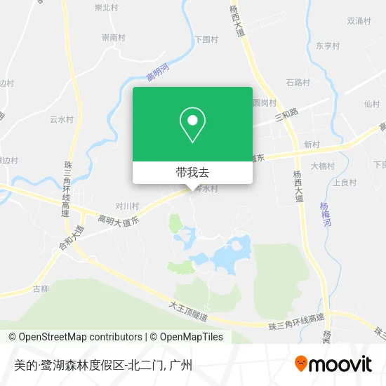 美的·鹭湖森林度假区-北二门地图