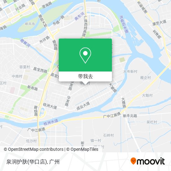 泉润护肤(华口店)地图