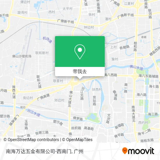 南海万达五金有限公司-西南门地图