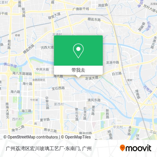 广州荔湾区宏川玻璃工艺厂-东南门地图